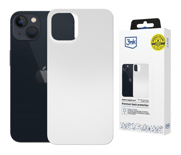3mk Hardy MagSilicone White do iPhone 14 - 1344427 - zdjęcie